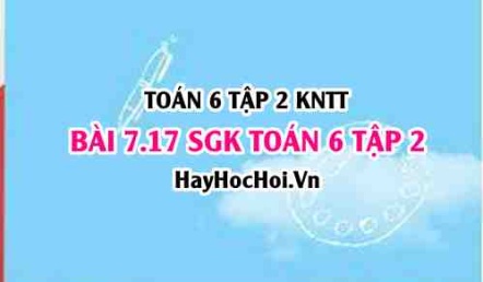 Bài 7.17 SGK Toán 6 tập 2 Kết nối tri thức